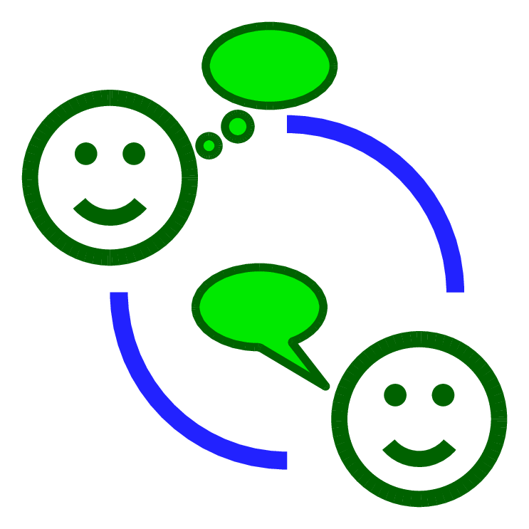 people talking, asking and thinking