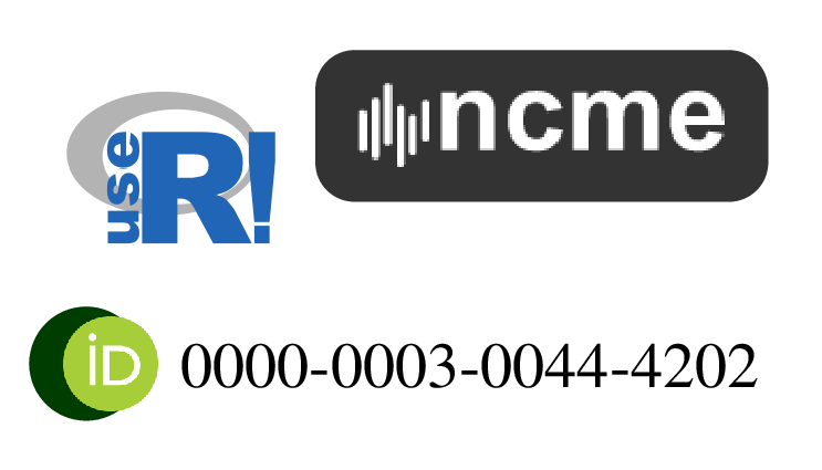 NCME and UseR logos as well as ORC-ID 0000-0003-0044-4202
