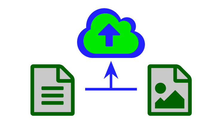 document and image uploaded to cloud